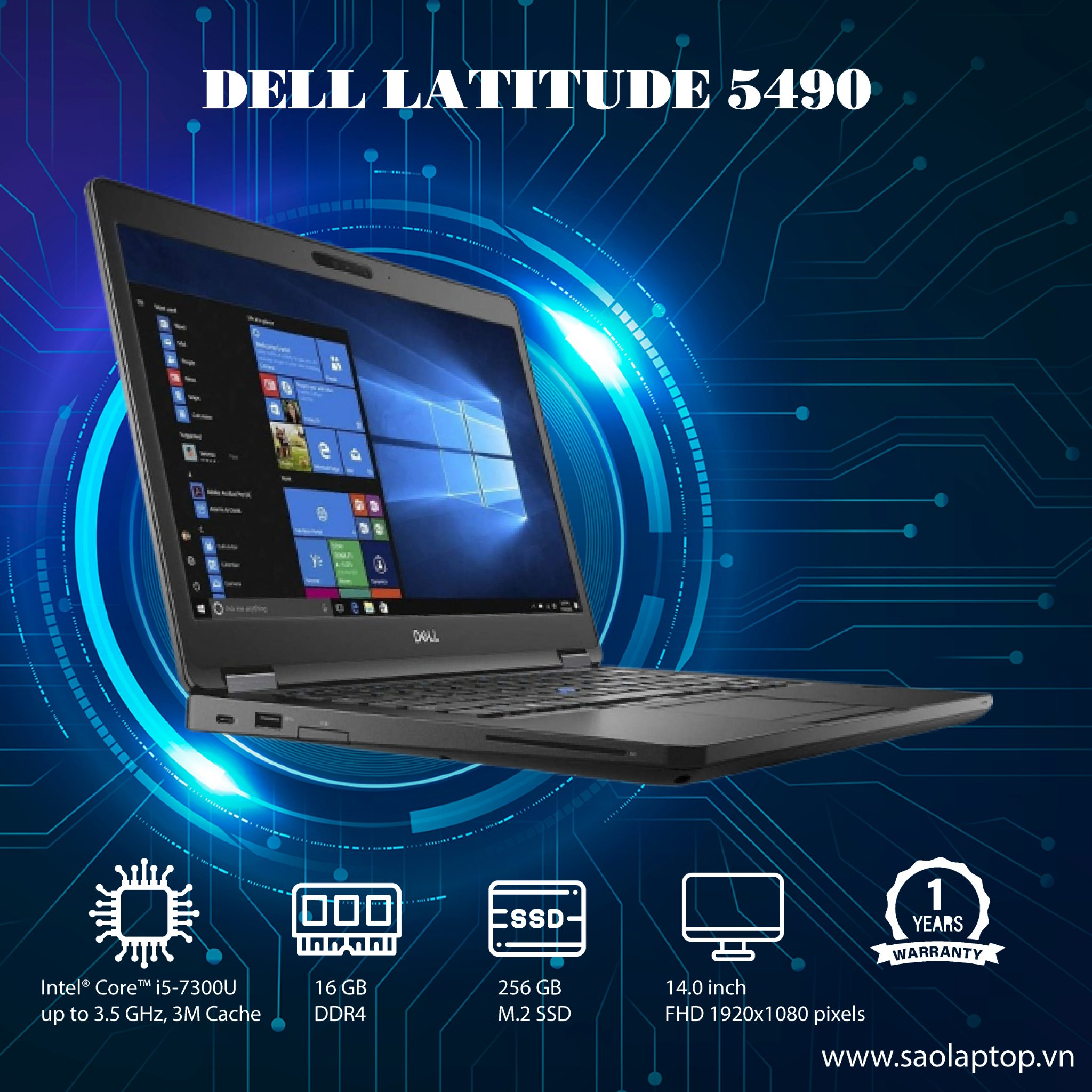 laptop củ dell latitude 5490 cấu hình zin & rẻ nhất VN
