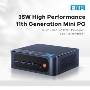 Desktop Mini Beelink SEi Mini PC Intel Core i5-11320H 16GB RAM 500GB SSD